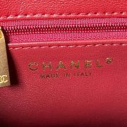 CHANEL Should bag red AS3994A Size:14x21x10cm - 6