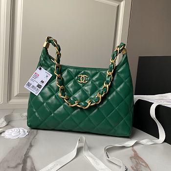 CHANEL Shoulder bag green AS4923 Size:38x20x10cm