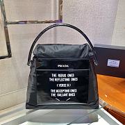PRADA Signaux nylon and leather bag black 1BC160  Size:34x27x15cm - 4