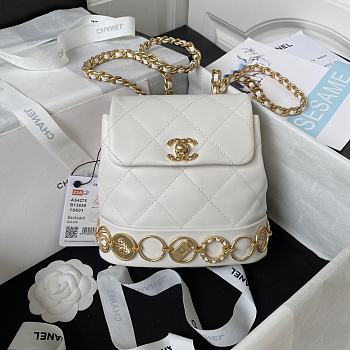 Chanel Should Bag AS4275 White Size 18x18x8cm