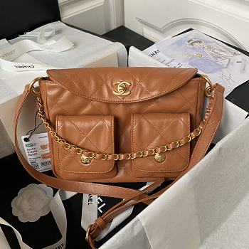 Chanel Should Bag AS4743 Orange Size19x24x5cm