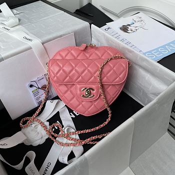 Chanel Should Bag Heart AS3191Pink Size 16x18x6cm