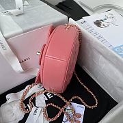 Chanel Should Bag Heart AS3191Pink Size 16x18x6cm - 6