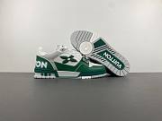 Louis Vuitton LV trainer Velcro green and white - 3