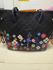 Louis Vuitton LV x TM Neverfull Black MM Superflat 31x28x14cm - 5