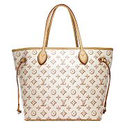 LV Neverfull Buci Box White MM Bag Size 32 x 28 x 14 cm - 6