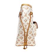 LV Neverfull Buci Box White MM Bag Size 32 x 28 x 14 cm - 5