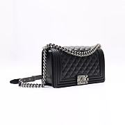 Boy Chanel Handbag Medium Granied Calfskin A67086 size (25 x 15 x 9 CM) - 2