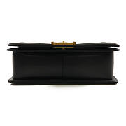 CHANEL Quilted CC GHW Boy 25 Chain Shoulder Bag A67086 Calfskin Leather Black  size 25x14x6.5cm - 6