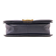 CHANEL CC GHW Boy 25 Chain Shoulder Bag Lambskin Leather Navy size 25x14.5x6cm - 6