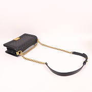 CHANEL CC GHW Boy 25cm Chain Shoulder Bag Lambskin Leather black size 25x15x7cm - 3