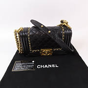 CHANEL Quilted CC GHW Boy Chanel Chain Shoulder Bag A67085 Calfskin Black A67085 size 20x12x5cm - 4