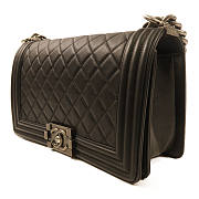 CHANEL CC Boy 25 Chain Shoulder Bag Calfskin Leather Black size 25x15x7.5cm - 2