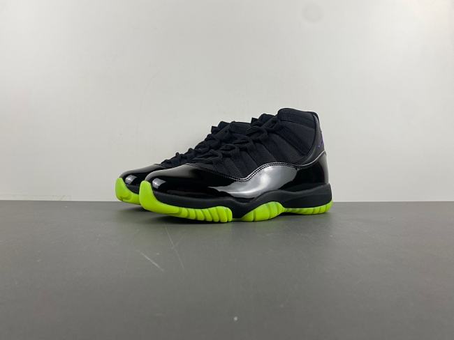 Air Jordan 11 Black and Barely Volt CT8012-003 - 1