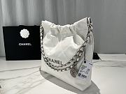 Chanel 22 garbage bag silver Size: 35*37*7 cm - 3