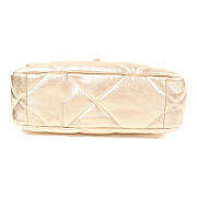 CHANEL CC C19 Small 2 Way Shoulder Bag Handbag Lambskin Leather Gold size 25cm - 4