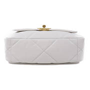 CHANEL CC Chanel 19 2 Way Chain Shoulder Bag Lambskin Leather White size 25cm - 5