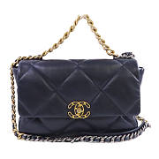 CHANEL CC GHW Chanel 19 Chain Hand Shoulder Bag Lambskin Leather size 30cm - 6