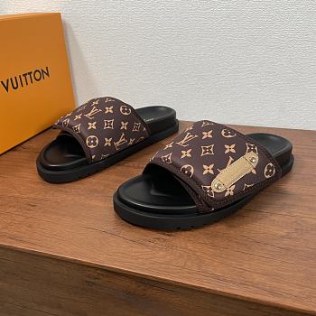 Lv pool pillow flat comfort Marrom Brown