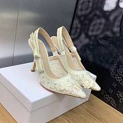 White flower Dior high heels - 4