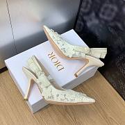 White flower Dior high heels - 6