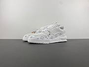 Louis Vuitton Trainer white gray floral heel GNLV62 - 1
