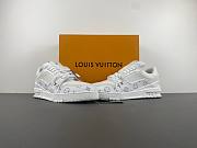 Louis Vuitton Trainer white gray floral heel GNLV62 - 4