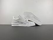 Louis Vuitton Trainer white gray floral heel GNLV62 - 3