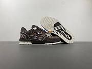 LOUIS VUITTON Trainer Low-Top Skateboard Shoes Men's Brown 1AD7C3 - 5