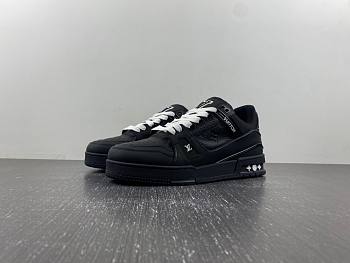 Louis Vuitton Trainer Black Embossed Monogram Black/White 1AAREY