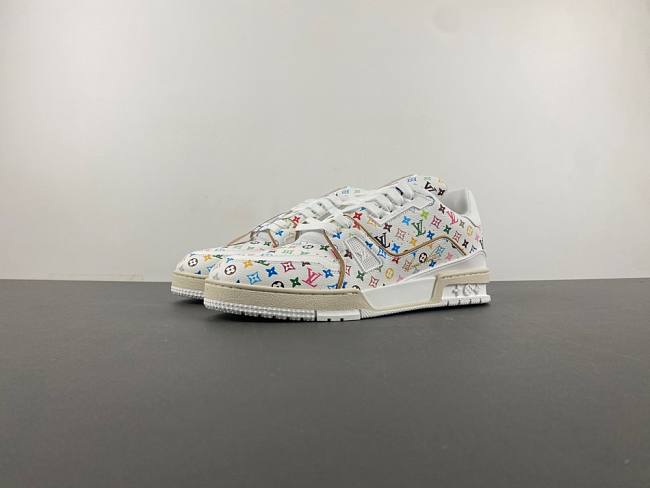 Louis Vuitton LV Trainer Takashi Murakami White 1AGZDL - 1