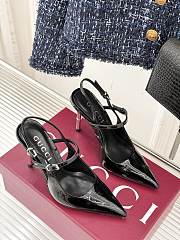 Gucci 25S summer new bamboo metal heel high heel BLACK - 4