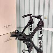 YSL opyum sandals in patent leather black - 1
