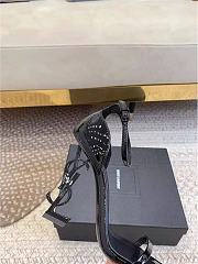 YSL opyum sandals in patent leather black - 6