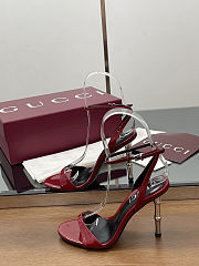 GUCCI patent leather high heels 9.5cm high red - 1
