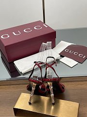 GUCCI patent leather high heels 9.5cm high red - 5