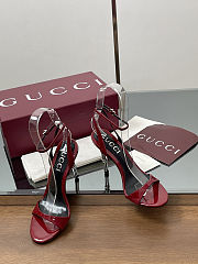 GUCCI patent leather high heels 9.5cm high red - 3