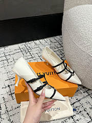 LouisVuitton25 Spring and Summer Pointed High Heels Eagle white - 2
