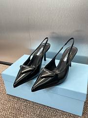 Prada 2025 Spring and Summer catwalk black heigh 7.5cm  - 2