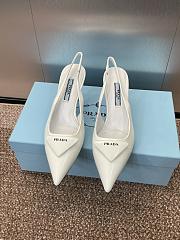 Prada 2025 Spring and Summer catwalk white heigh 7.5cm - 2