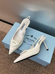 Prada 2025 Spring and Summer catwalk white heigh 7.5cm - 5