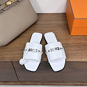 Hermes Giulia Sandal white - 4