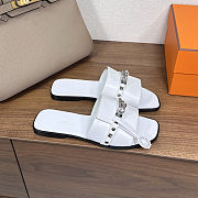 Hermes Giulia Sandal white - 3