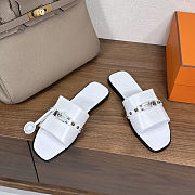 Hermes Giulia Sandal white - 2