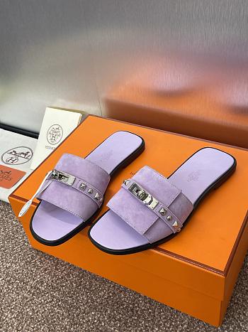 Hermes Giulia Sandal Purple