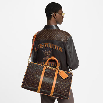 LV Keepall Bandoulière 50 Bag size 50x29x23 cm