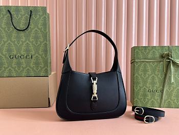 Gucci Jackie 1961 medium bag black ‎810232 AAD5V 1060 size 19x27.5x4cm
