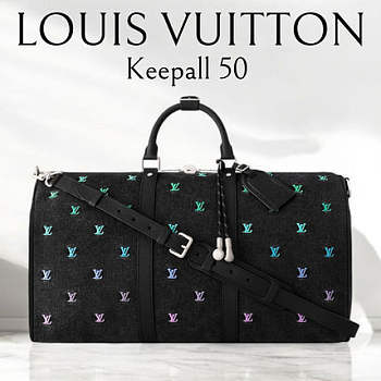 LV Keepall Bandoulière 50 Bag M13966 size 50x29x23 cm
