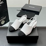 Chanel spring and summer new sandals with embroidery and timeless classic elements heel height: 5cm - 3