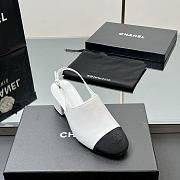 Chanel spring and summer new sandals with embroidery and timeless classic elements heel height: 5cm - 4